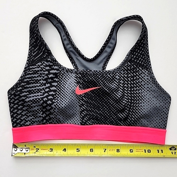 ⭐️2/ $30⭐️ Nike Girls Sports Bra Black Racerback Size M - Picture 6 of 7